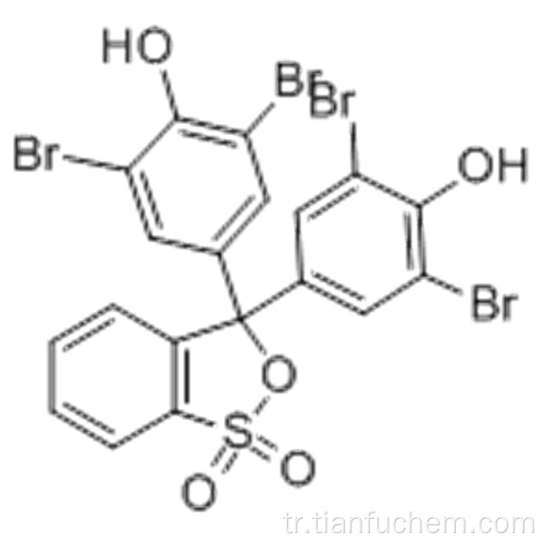 Fenol, 4,4 &#39;- (1,1-dioksido-3H-2,1-benzoksatiol-3-iliden) bis [2,6-dibromo-CAS 115-39-9
